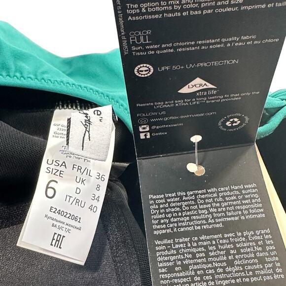 Gottex Swimwear Kundala One Shoulder One Piece Swimsuit Size 6 - Picture 8 of 8